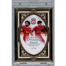   2024 Futera Liverpool XL Collection DYNAMIC DUOS #LDXL04 Mohamed Salah/Luis Díaz 