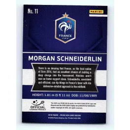   2016 Panini Panini Uefa Euro Prizm Base #11 Morgan Schneiderlin