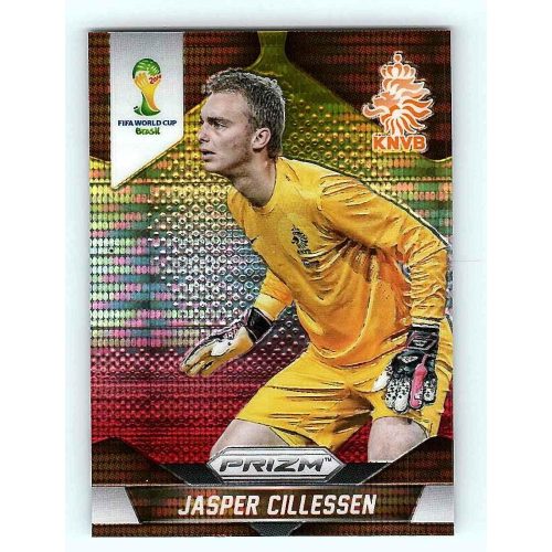 2014-15 Panini Prizm World Cup Base Yellow And Red Pulsar Prizm #27 Jasper Cillessen