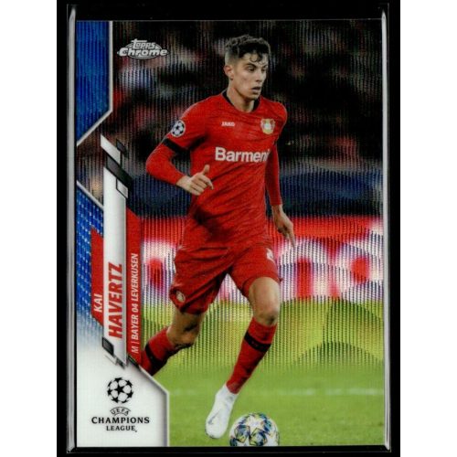 2019 Topps Chrome UEFA Champions League Blue Wave  #21 Kai Havertz 65/75