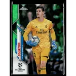 2019 Topps Chrome UEFA Champions League Green Bubbles #10 Thibaut Courtois