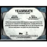 2019 Topps Chrome UEFA Champions League Teammate Sensations  #TS-MD Kylian Mbappé/Ángel Di María