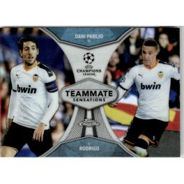   2019 Topps Chrome UEFA Champions League Teammate Sensations  #TS-PR Rodrigo/Dani Parejo