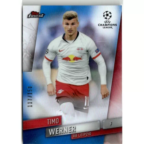 2019-20 Topps Finest UEFA Champions League Blue  #72 Timo Werner 117/150