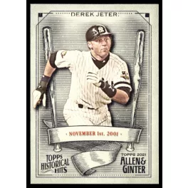   2021-22 Topps Allen and Ginter Historical Hits  #HH-7 Derek Jeter
