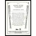 2021-22 Topps Allen and Ginter Historical Hits  #HH-7 Derek Jeter