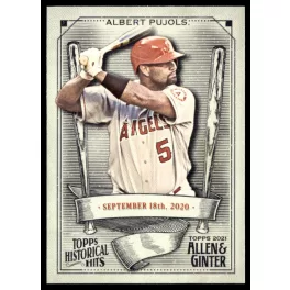   2021-22 Topps Allen and Ginter Historical Hits  #HH-32 Albert Pujols