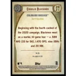2021-22 Topps Gypsy Queen  #56 Charlie Blackmon