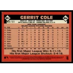 2021-22 Topps '86 Topps Silver Pack Chrome Green Refractors #86BC-5 Gerrit Cole 48/99