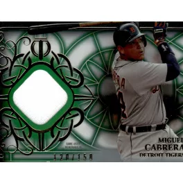   2015-16 Topps Tribute Relics Green  #TR-MC Miguel Cabrera 120/150