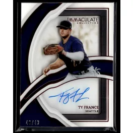   2022-2023 Panini Immaculate Collection Shadowbox Signatures Red  #SS-TF Ty France 49/49