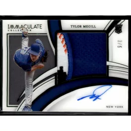   2022-2023 Panini Immaculate Collection Premium Patch Autographs Green  #PPA-TM Tylor Megill 3/5