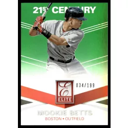   2015-2016 Panini Elite 21st Century Green  #114 Mookie Betts 034/199