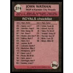 1989-1990 Topps  #374 John Wathan