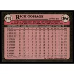 1989-1990 Topps  #415 Rich Gossage