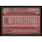 1989-1990 Topps  #550 Orel Hershiser