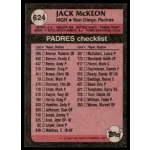 1989-1990 Topps  #624 Jack McKeon