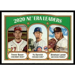   2021-2022 Topps Heritage  #91 Dinelson Lamet/Yu Darvish/Trevor Bauer