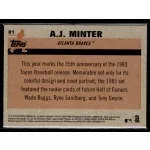 2018-2019 Topps Chrome Silver  #81 A.J. Minter