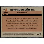 2018-2019 Topps Chrome Silver  #101 Ronald Acuña Jr.