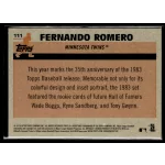 2018-2019 Topps Chrome Silver  #111 Fernando Romero