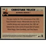 2018-2019 Topps Chrome Silver Blue Refractor  #139 Christian Yelich 107/150