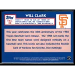 2019-2020 Topps Chrome Silver  #T84-29 Will Clark