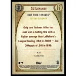 2021-2022 Topps Gypsy Queen  #34 DJ LeMahieu