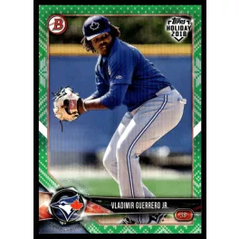   2018-2019 Topps Bowman Holiday Green Festive  #TH-VGJ Vladimir Guerrero Jr. 57/99