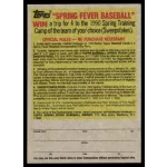 1990-1991 Topps Company Store  #NNO Baseball Cap Offer