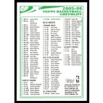 2005-2006 Topps  #CL-2 Chechlist