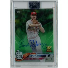   2018-2019 Topps Clearly Authentic Autographs Green #CAA-PD Paul DeJong 