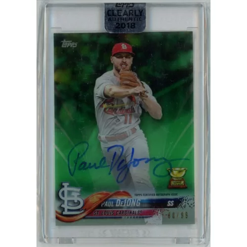 2018-2019 Topps Clearly Authentic Autographs Green #CAA-PD Paul DeJong 