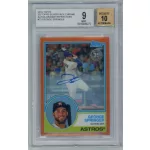 2018-2019 Topps Silver Pack Autograph Orange Refractor BGS- 9 MINT (AU 10) #73 George Springer 