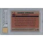 2018-2019 Topps Silver Pack Autograph Orange Refractor BGS- 9 MINT (AU 10) #73 George Springer 