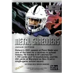 2022-23 Skybox Metal Universe Champions Metal Shredders #139 Jahan Dotson