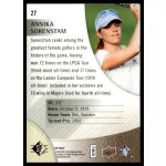 2014-15 SP Authentic  #27 Annika Sorenstam