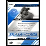 2022-23 Upper Deck Goodwin Champions Splash of Color Platinum Rainbow Blue #SCP20 Tiger Woods