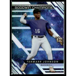   2022-23 Upper Deck Goodwin Champions Platinum High Series Cosmic #GPTE Termarr Johnson 121/199
