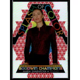   2022-23 Upper Deck Goodwin Champions Splash of Color Platinum Rainbow Red #SCP16 Maria Sharapova