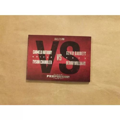 2013-14 Panini Preferred Two on Two Rivalry Memorabilia #13 Carmelo Anthony/Deron Williams/Kevin Garnett/Tyson Chandler/199