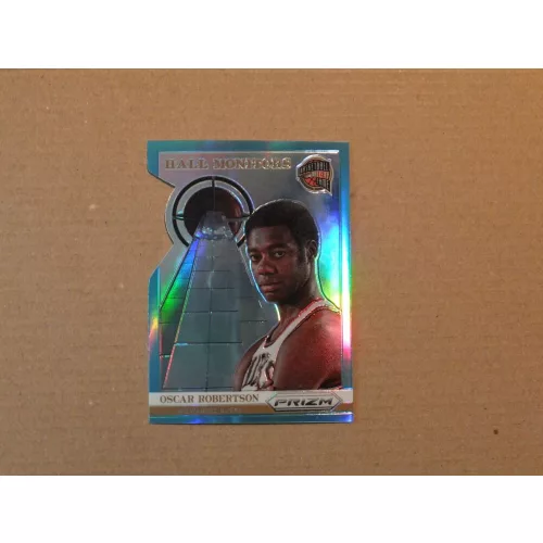 2013-14 Panini Prizm Hall Monitors Prizms Light Blue Die Cut #16 Oscar Robertson