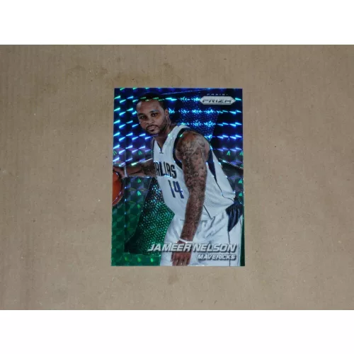 2014-15 Panini Prizm Prizms Blue and Green Mosaic #15 Jameer Nelson