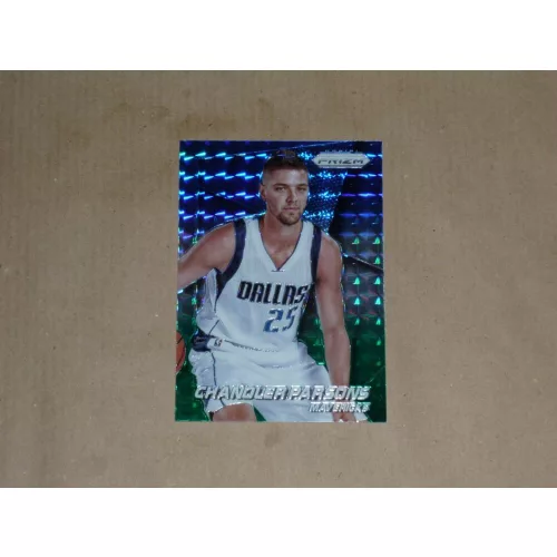 2014-15 Panini Prizm Prizms Blue and Green Mosaic #99 Chandler Parsons