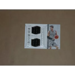   2014-15 Panini National Treasures NBA Game Gear Duals #GGDTS Tiago Splitter/99