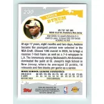 2005-06 Topps Basketball Base #230 Andrew Bynum RC