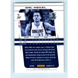 2013-14 Panini Prizm Base #297 Gal Mekel RC