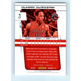 2013-14 Panini Prizm Base #17 DeMar DeRozan