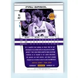 2013-14 Panini Prizm Base #43 Pau Gasol