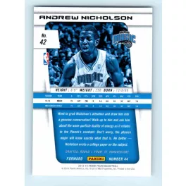 2013-14 Panini Prizm Base #42 Andrew Nicholson